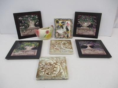 Janet Kruskamp Art Ceramic Wall Pockets & Vintage Tiles