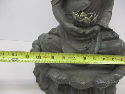 Alpine 19" Budda Resin Water Outdoor Fountain