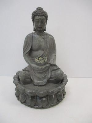Alpine 19" Budda Resin Water Outdoor Fountain