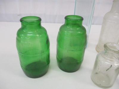 Barrel Bottle Rimmed Pitcher 30+ 3 1/4" Bottles