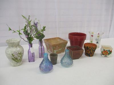 Glass & Pottery Flower Vases & Planters