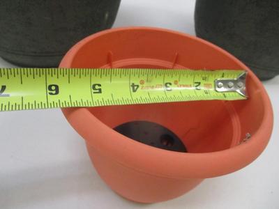 Metal Glass & Pottery Flower Frog & Planters