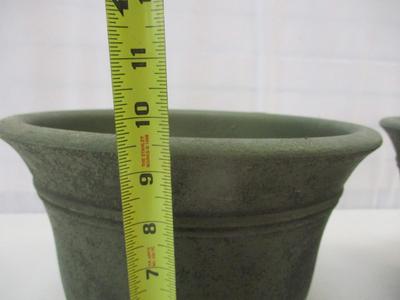 Metal Glass & Pottery Flower Frog & Planters