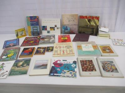 Assortment Of Crafting Books Recipe Books & Kids Books