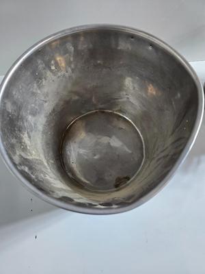 Lot of 4 Stainless Steel Hanging Feed/Water Buckets