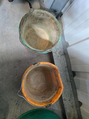 Plastic Livestock Feed Buckets – Mixed Colors