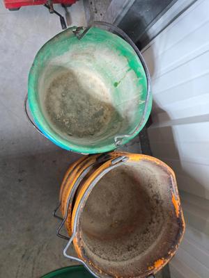 Plastic Livestock Feed Buckets – Mixed Colors
