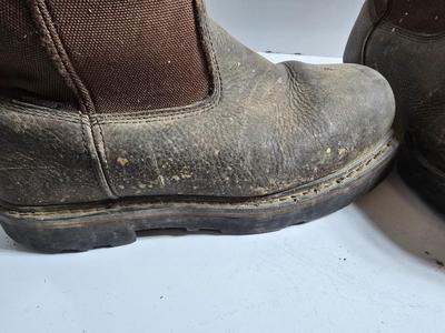 Schmidt work wear boots and wooden boot Jack