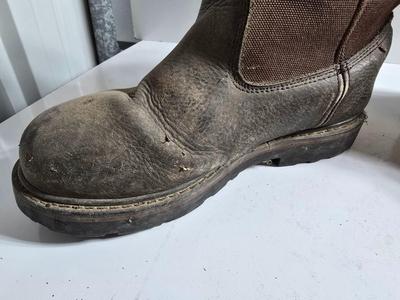 Schmidt work wear boots and wooden boot Jack