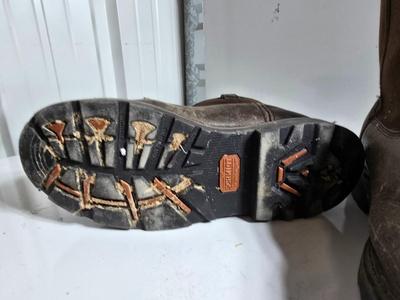 Schmidt work wear boots and wooden boot Jack