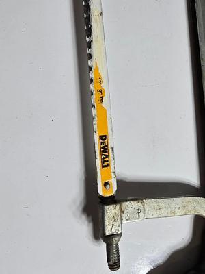 Brand new, Dehorner and Hacksaw