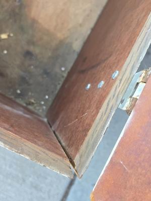 Vintage Painted Wood Storage / Farm /Show Trunk – “NORDICK”