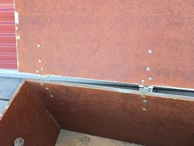 Vintage Painted Wood Storage / Farm /Show Trunk – “NORDICK”