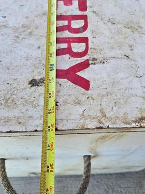 Vintage Painted Wood Storage / Farm /Show Trunk – “NORDICK”