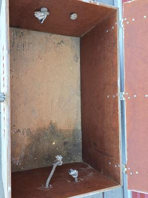 Vintage Painted Wood Storage / Farm /Show Trunk – “NORDICK”