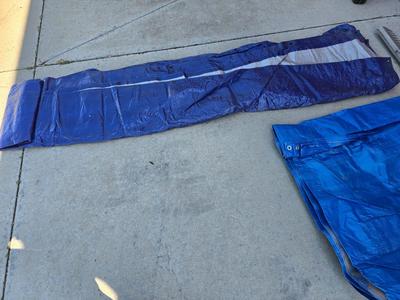 Yard Tools & Tarp Lot