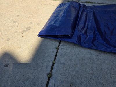 Yard Tools & Tarp Lot
