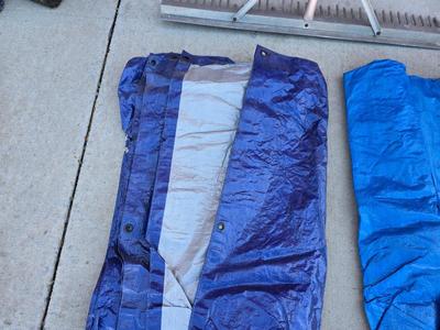 Yard Tools & Tarp Lot