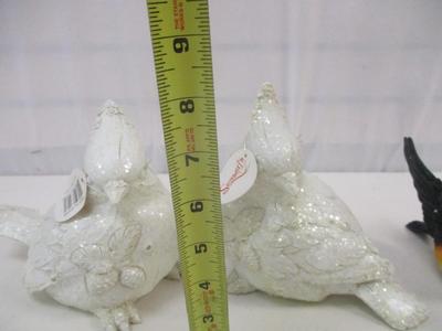 Christmas Doves & Chickadee Birds