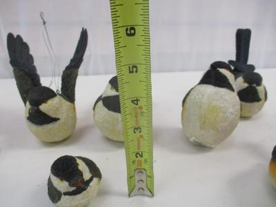 Christmas Doves & Chickadee Birds