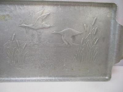 Antique Home Decor Hammered Platter Vanity Mirror
