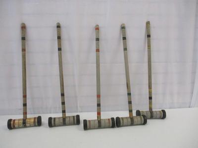 Antique Wooden Croquet Mallets
