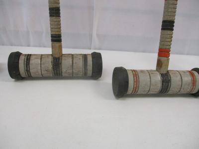 Antique Wooden Croquet Mallets