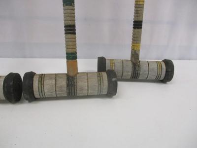 Antique Wooden Croquet Mallets