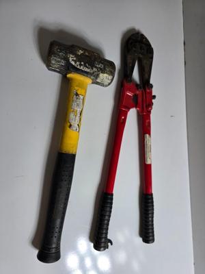 Sledgehammer & Bolt Cutter Combo – Heavy-Duty Utility Pair