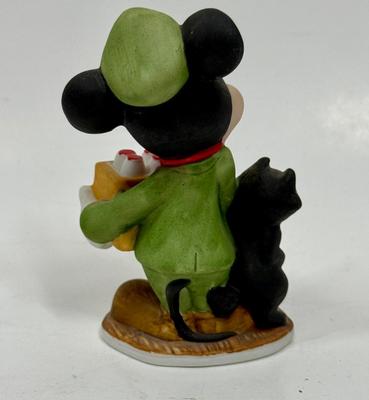 RARE Vintage Mickey Mouse MilkMan Porcelain Figurine 4" Walt Disney Productions MARKS & ROSENFELD