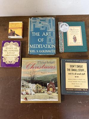 Book Lot - Meditation, Secrets to Serenity, Norman Rockwell, etc