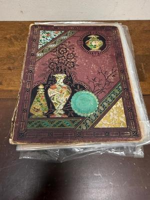 Vintage scrap book with loose pages