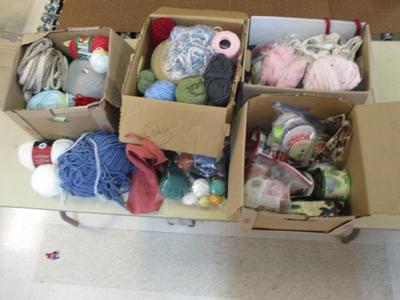 Assortment Of Yarn & Ribbons