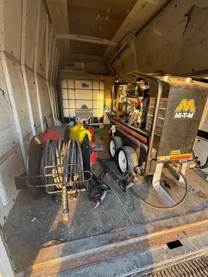 2009 Chevy Express with a Hot water pressure washer system