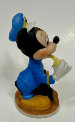 Disney Police Mickey Mouse Porcelain Bisque Figurine Vintage Officer Cop Marks & Rosenfeld