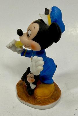 Disney Police Mickey Mouse Porcelain Bisque Figurine Vintage Officer Cop Marks & Rosenfeld