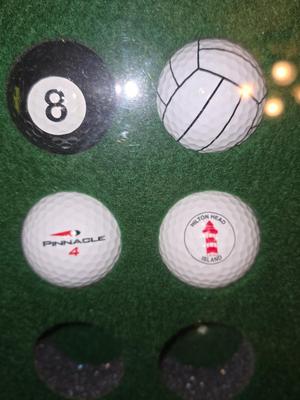Collectible Golf Ball Shadow Box.