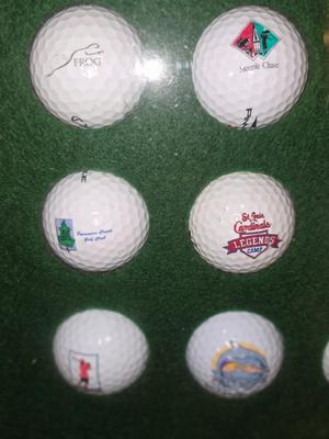 Collectible Golf Ball Shadow Box.