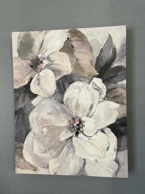 2 canvas & wood wall art