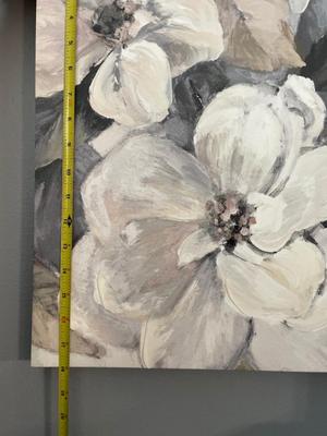 2 canvas & wood wall art