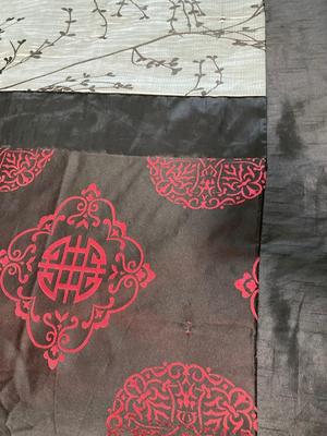 Queen Asian-inspired bedding set (incl pillows & sheets)