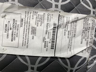 Queen mattress & bedframe