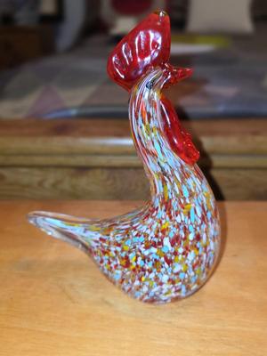Blown Glass Rooster