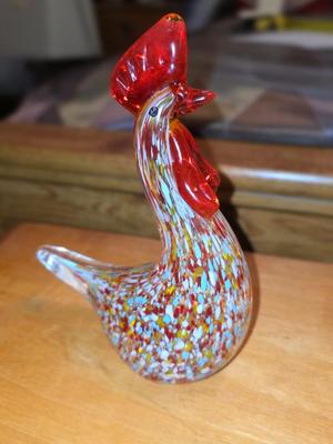 Blown Glass Rooster