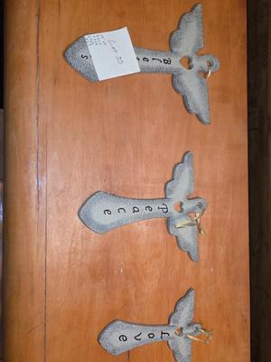 Angel cross decor set.