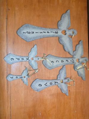 Angel cross decor set.