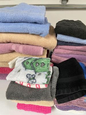 Variety of towels