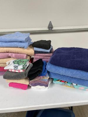 Variety of towels