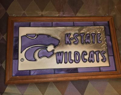 Kansas K State Wildcats Stain Glass