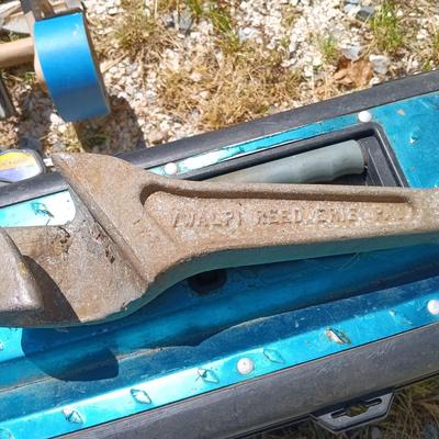 LOT 2: Garage Finds- Storehouse Tool Box and Bucket Tool Bag with Tools